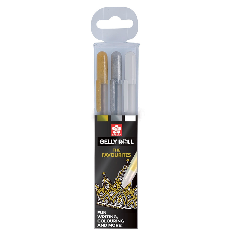Seturi 3 pixuri Gelly Metallic
