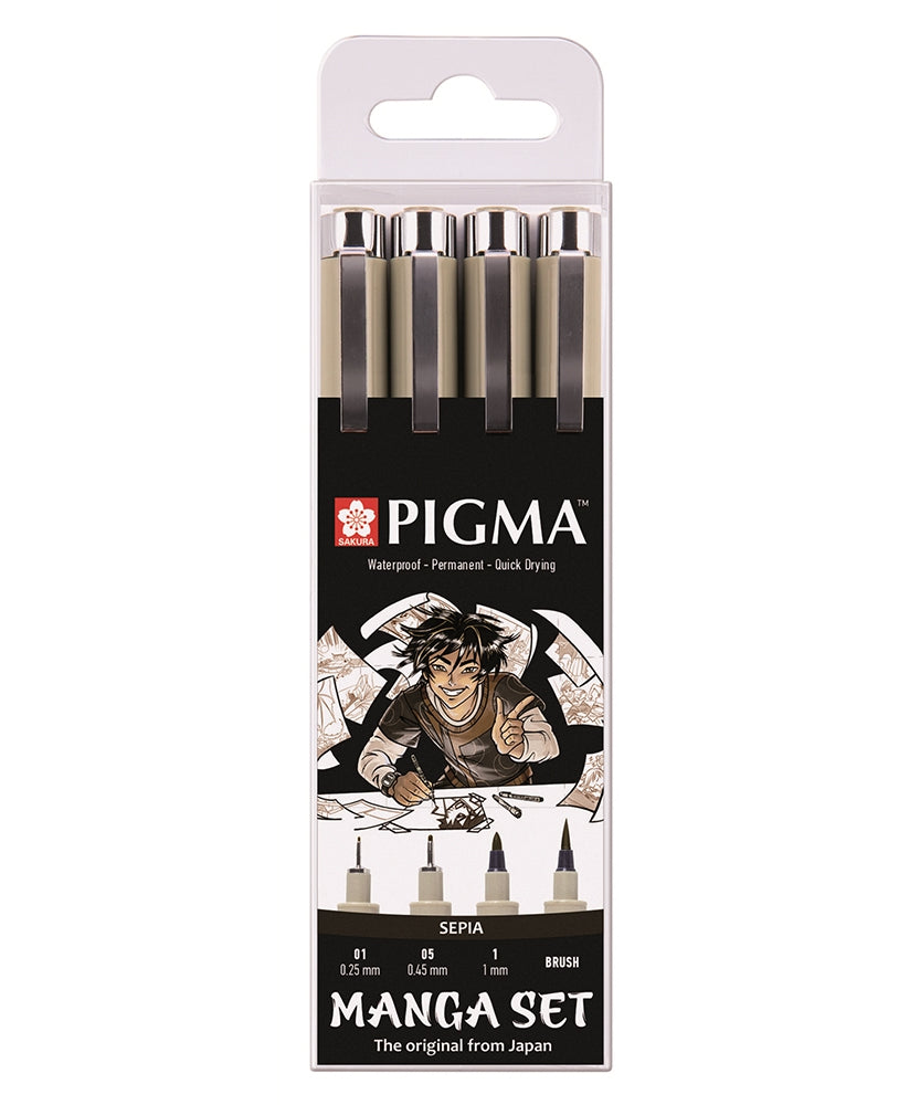 Set Sakura Manga Pigma 4 Sepia