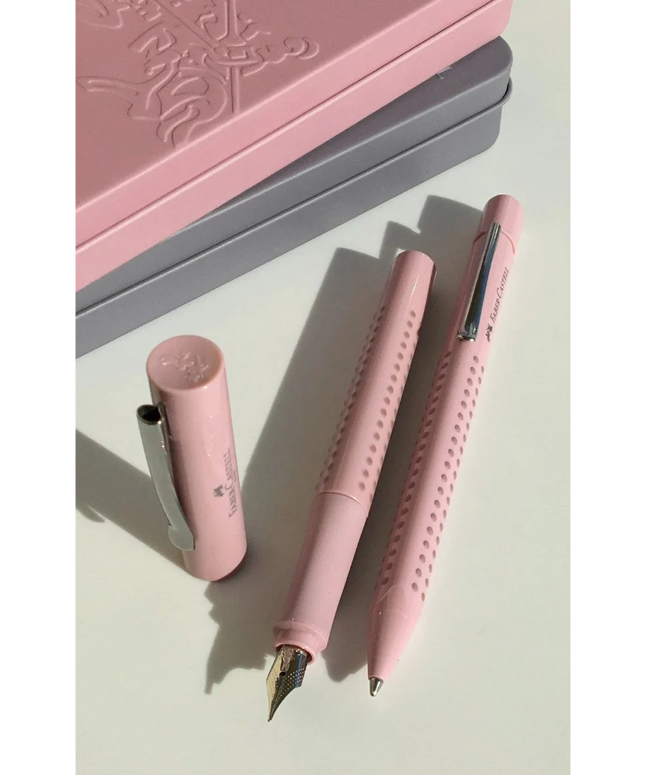 Set cadou Stilou + Pix GRIP 2010 Rose Faber-Castell