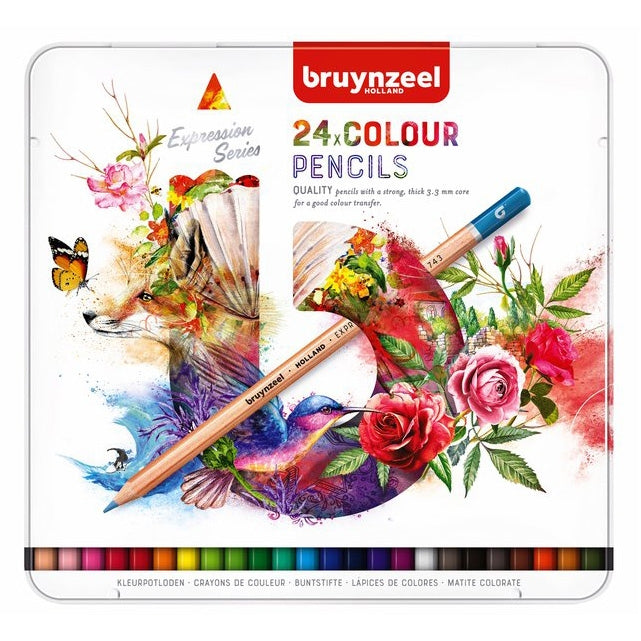 Acuarella - culori acrilice, accesorii papetarie, pensule, carioci si markere etc Seturi creioane colorate Bruynzeel Expression Colour 12 - Seturi creioane colorate Bruynzeel Expression din categoria Office Supplies > Office Instruments > Writing & Drawing Instruments > Pens & Pencils > Pencils > Art Pencils, potrivit pentru uz profesional si hobby, produs original disponibil din stoc