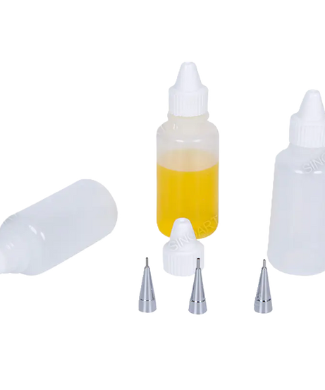 Set 3 recipiente din plastic 15ml pentru vopsea fluida SinoArt