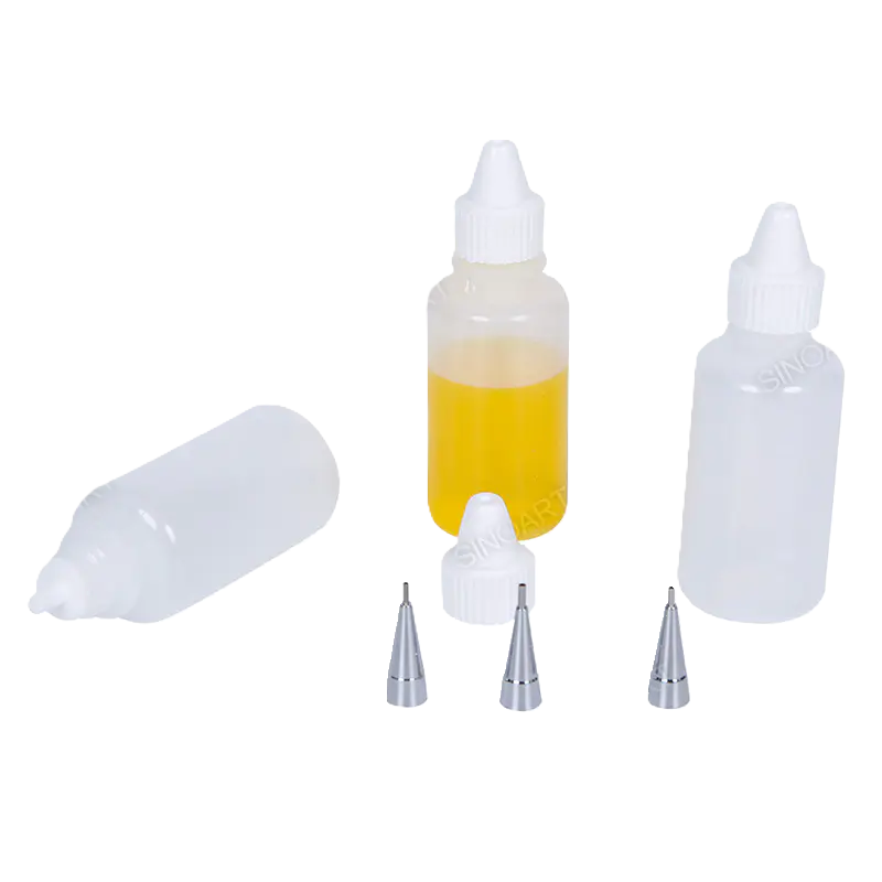 Set 3 recipiente din plastic 15ml pentru vopsea fluida SinoArt