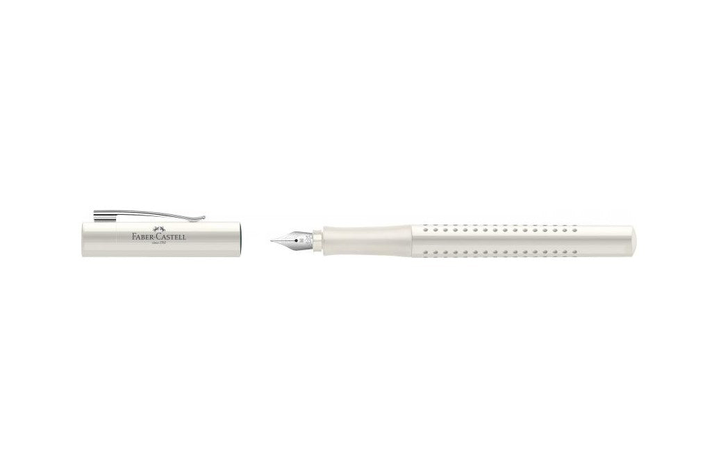 Acuarella - culori acrilice, accesorii papetarie, pensule, carioci si markere etc - Stilou GRIP Alb Cocos Faber-Castell din categoria Office Supplies > Office Instruments > Writing & Drawing Instruments > Pens & Pencils > Pens > Fountain Pens, potrivit pentru uz profesional si hobby, produs original disponibil din stoc