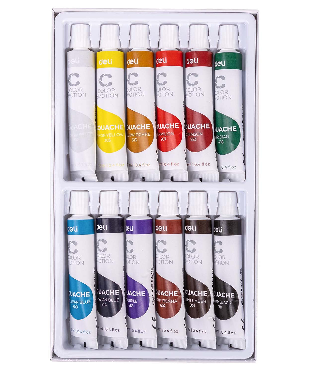Tempera 12 culori 12 ml Deli
