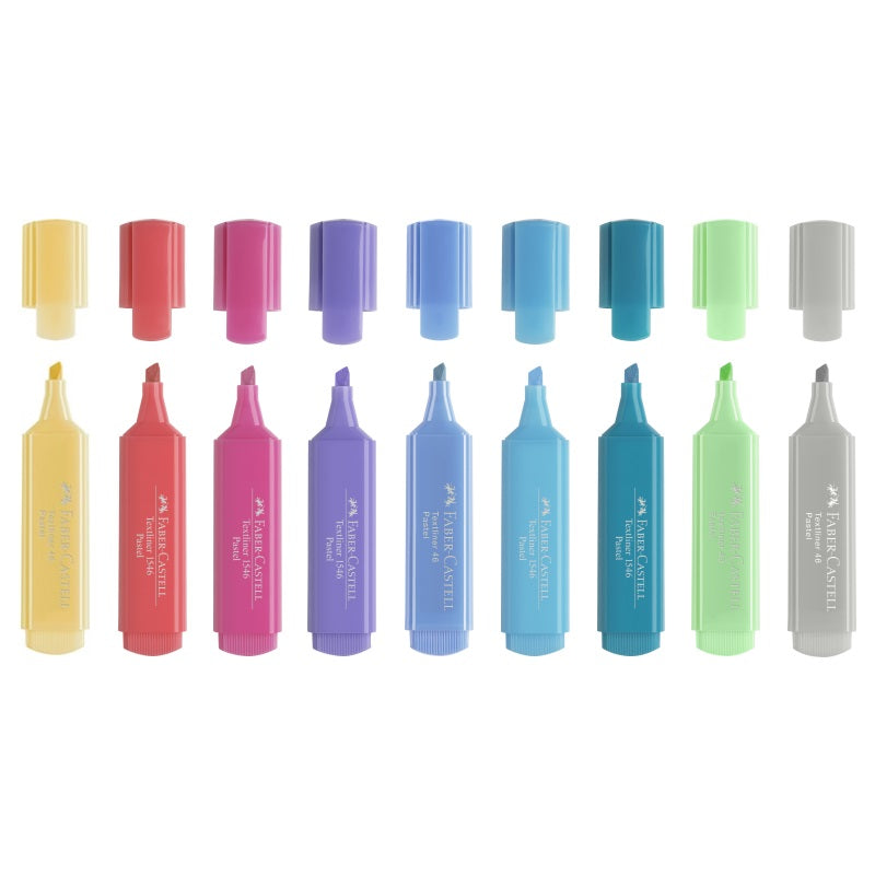 Acuarella - culori acrilice, accesorii papetarie, pensule, carioci si markere etc Textmarker Pastel - Galben - Textmarkere pastelate Faber-Castell din categoria Office Supplies > Office Instruments > Writing & Drawing Instruments > Markers & Highlighters > Highlighters, recomandat pentru desen si activitati creative, calitate premium pentru rezultate excelente