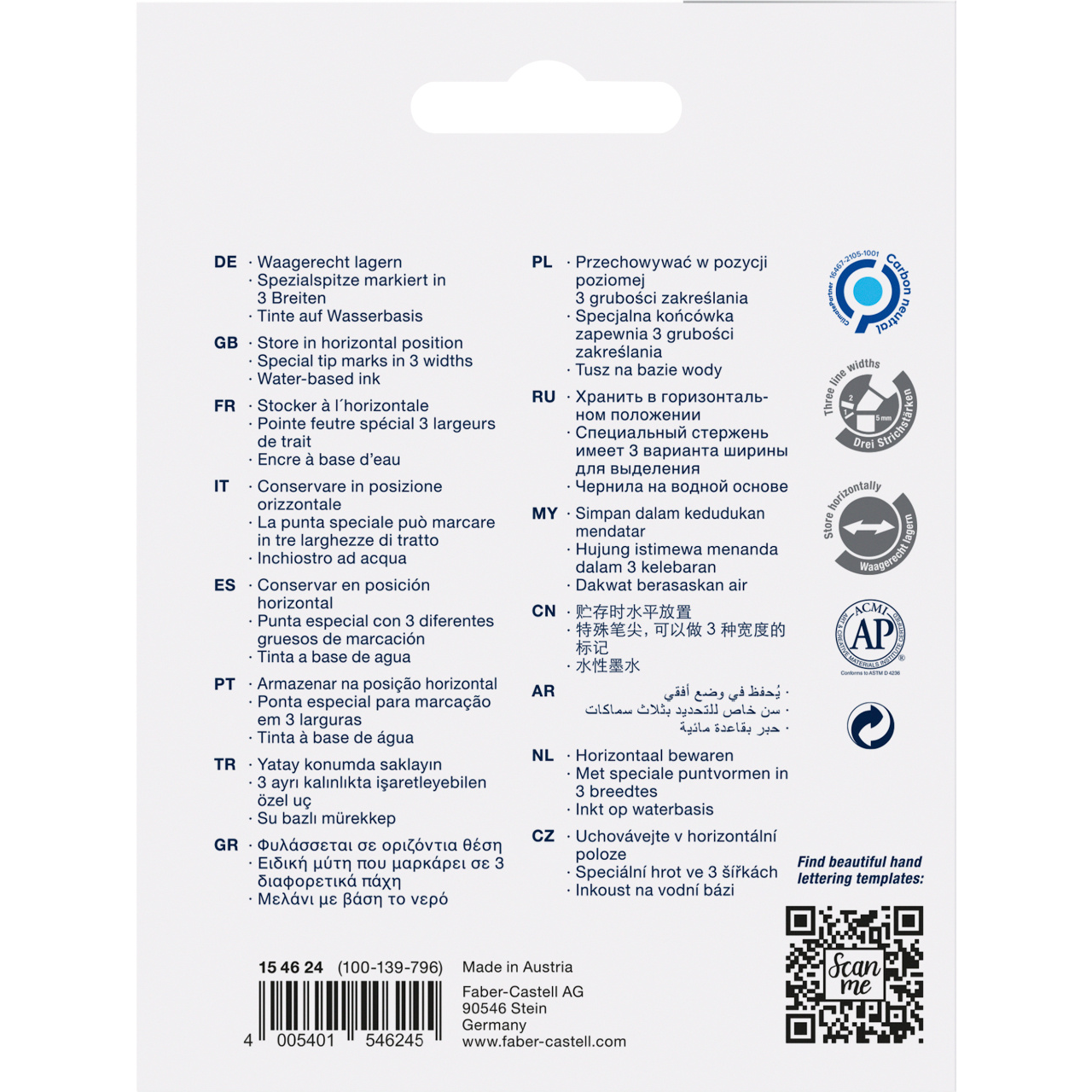 Textmarker evidentiator set 4 culori metalizate Faber-Castell