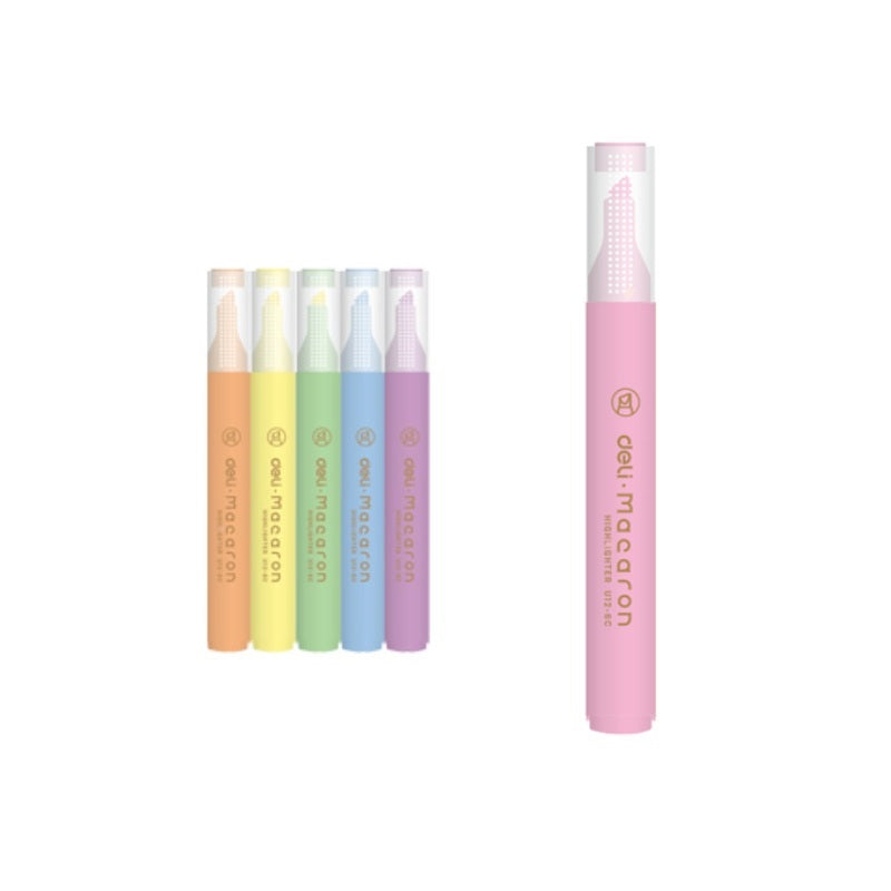 Textmarker slim set 6 culori pastel Miyou Macarons Deli