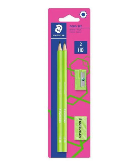 SET INSTRUMENTE NEON 4 PIESE VERDE