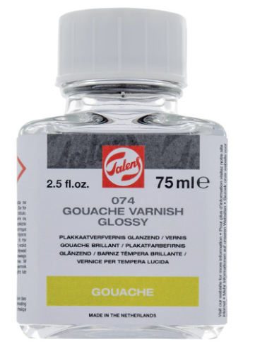 Vernis lucios pt guase si tempera Talens 074