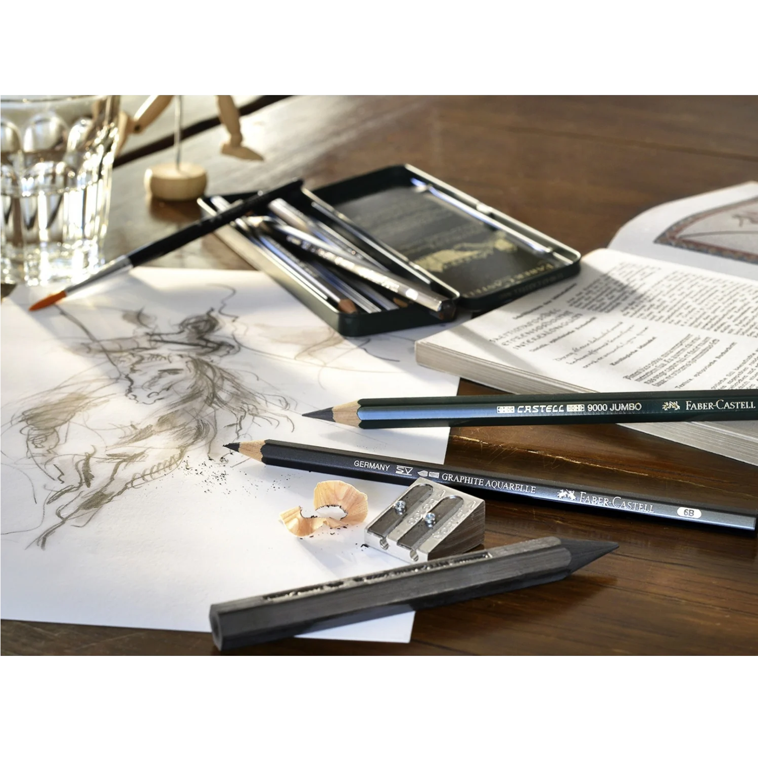 Set 5 creioane Graphite Aquarelle Faber-Castell