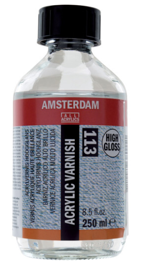 Vernis acrilic Amsterdam High Gloss 113 - 1000 ml -  din categoria , recomandat pentru desen si activitati creative, pret avantajos in magazin online