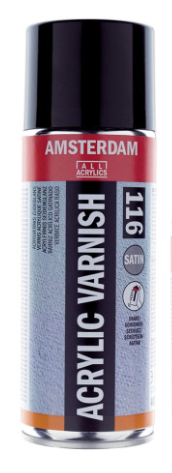 Vernis acrilic Amsterdam Satin 116 - spray 400 ml -  din categoria , excelent pentru proiecte artistice si craft, disponibil online cu livrare rapida