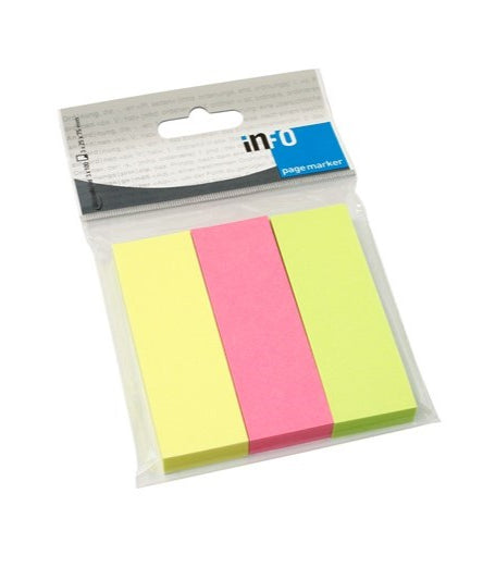 Notes adeziv 25x75 mm asortat 3x100 coli Global Notes