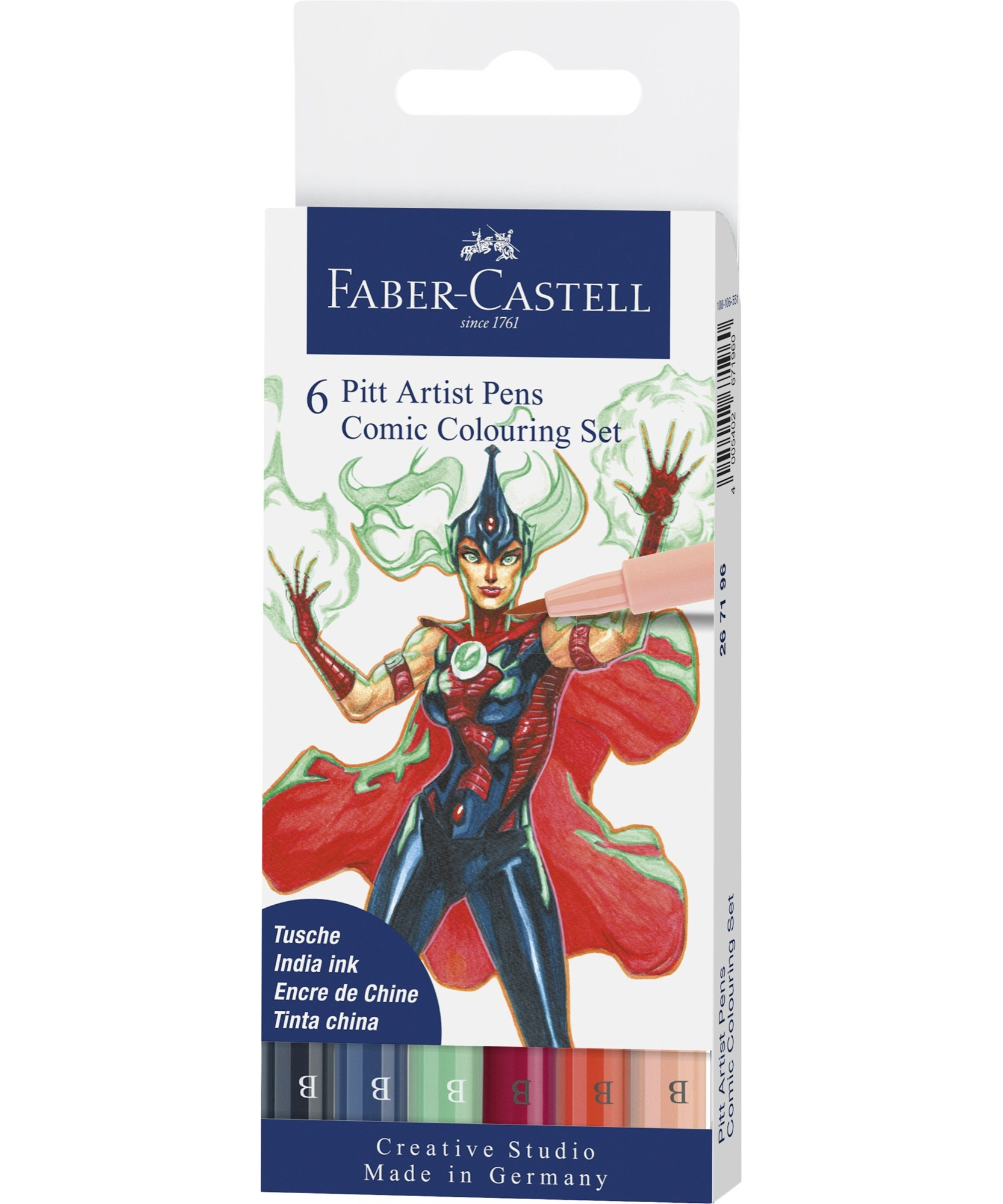 Pitt artist pen set 6 culori Comic Faber-Castell