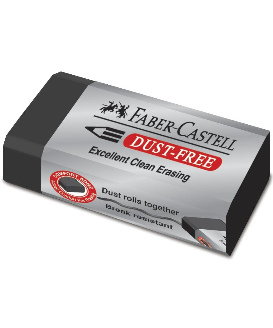 Radiera creion Dust Free Neagra Faber-Castell