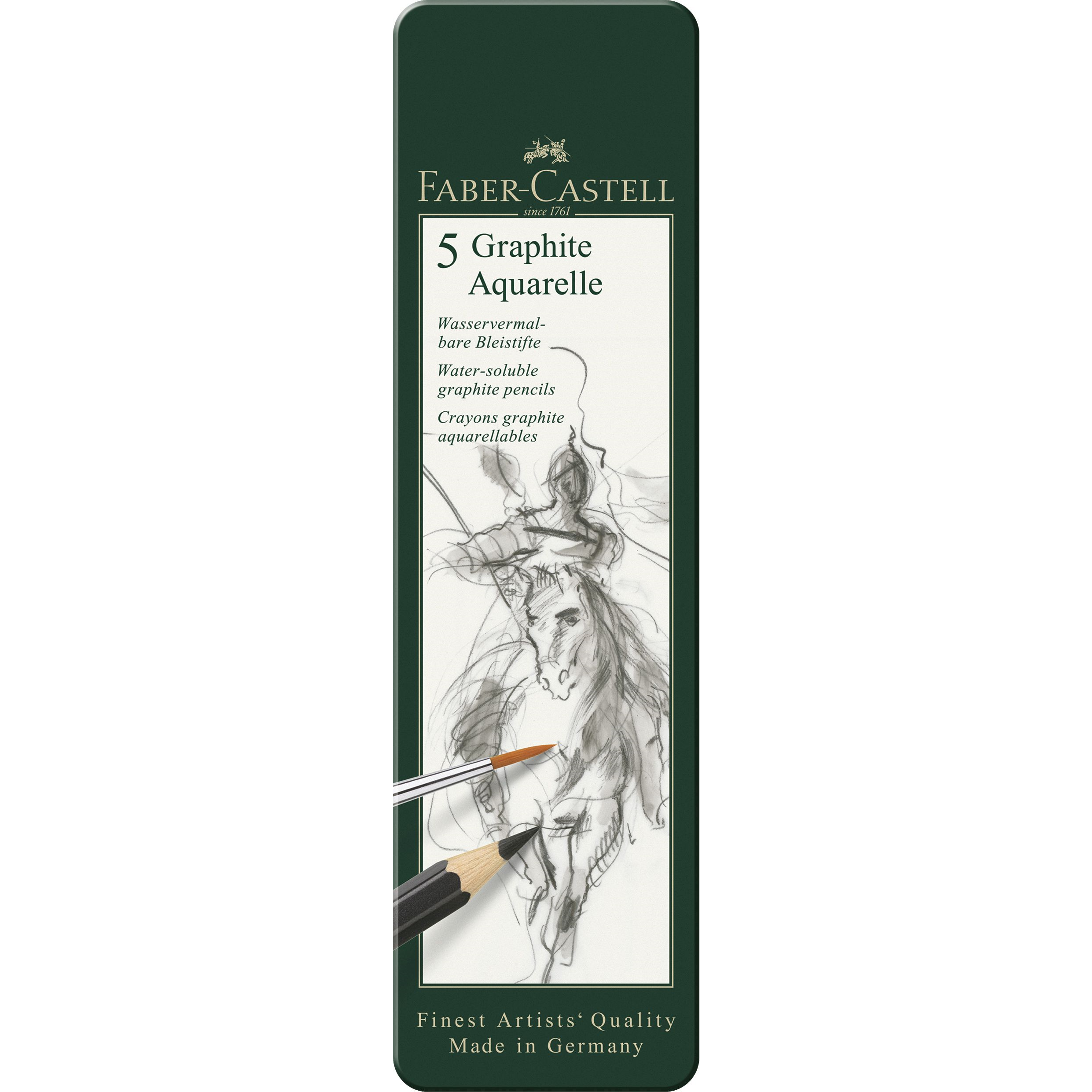 Set 5 creioane Graphite Aquarelle Faber-Castell