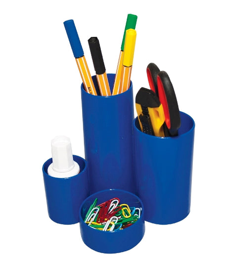 Suport birou tubular cu 4 compartimente Flaro