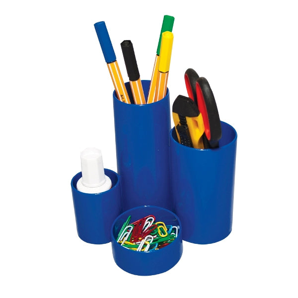 Suport birou tubular cu 4 compartimente Flaro