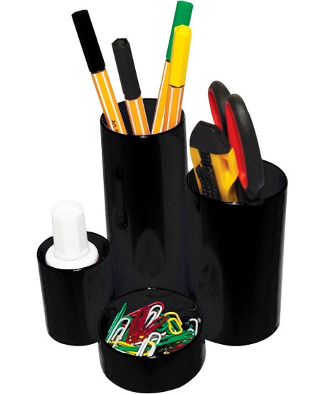 Suport birou tubular cu 4 compartimente Flaro