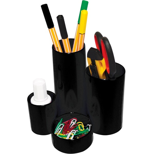 Suport birou tubular cu 4 compartimente Flaro