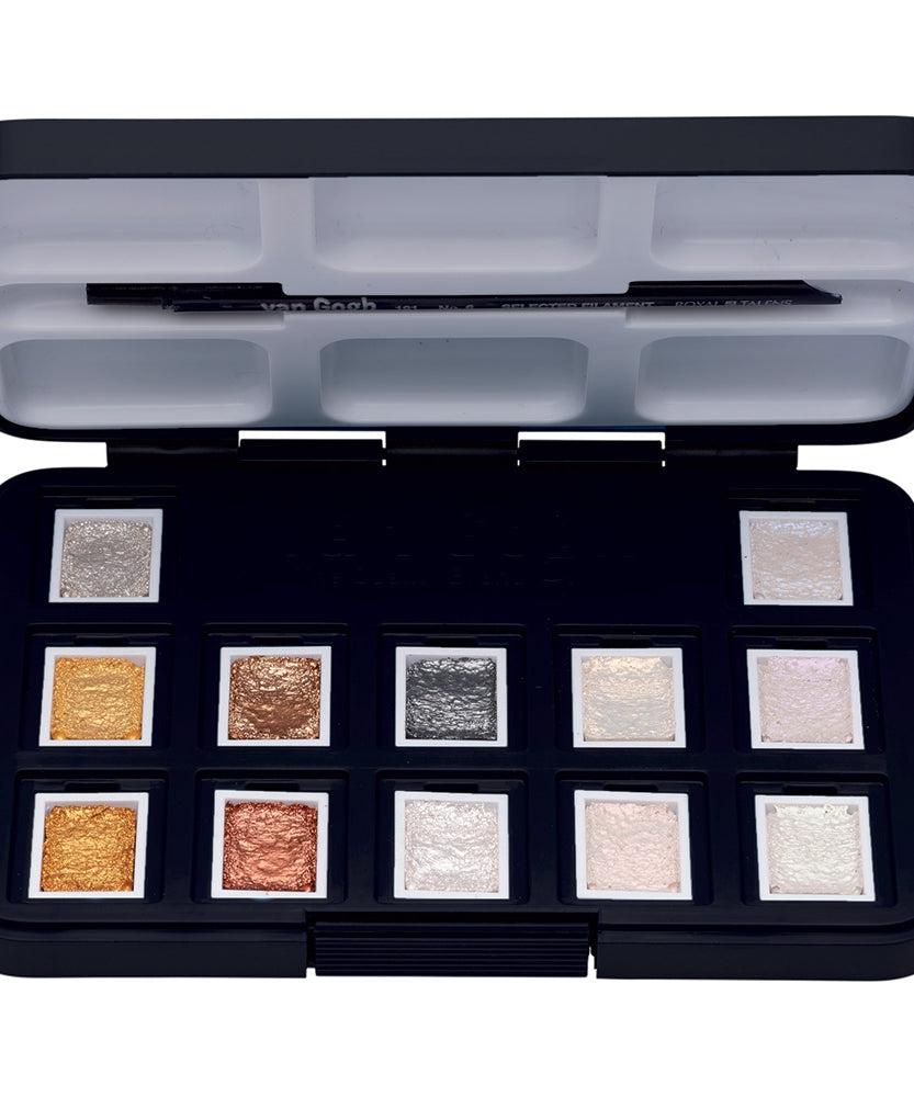 Set acuarele Van Gogh Pocket Box Metallic & Interference