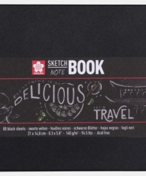 Sakura Sketch - Note black paper - 21x29.7 cm -  din categoria , util pentru elevi, studenti si profesori, alegere inspirata pentru papetarie moderna