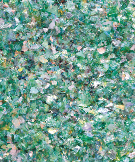 galaxy flakes earth green