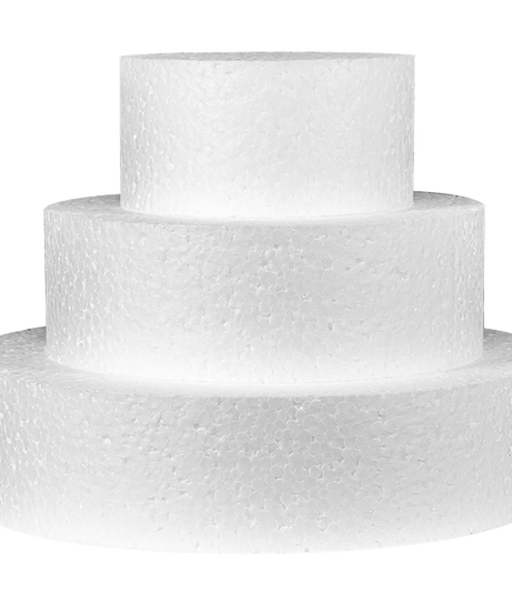 Tort din polistiren cu 3 straturi rotund