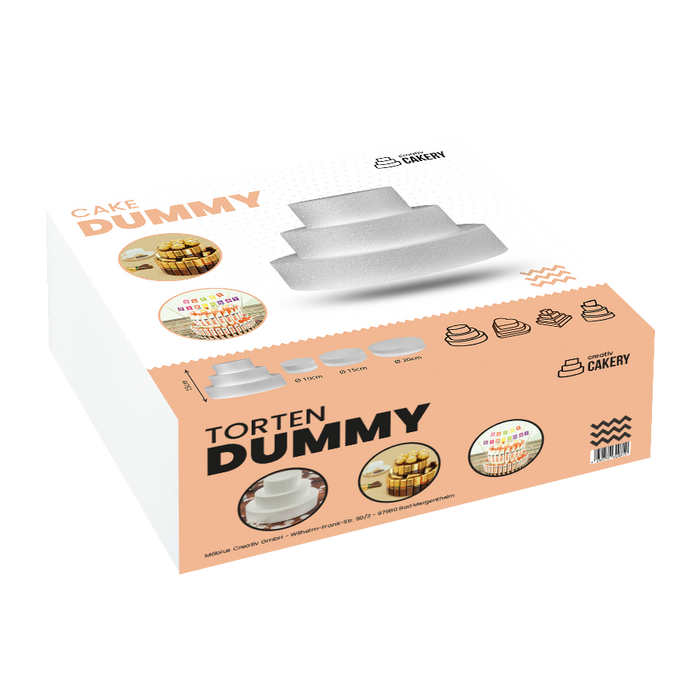 Tort din polistiren cu 3 straturi rotund