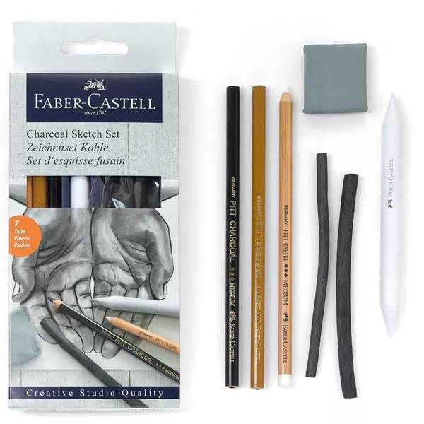 Set desen carbune Faber-Castell