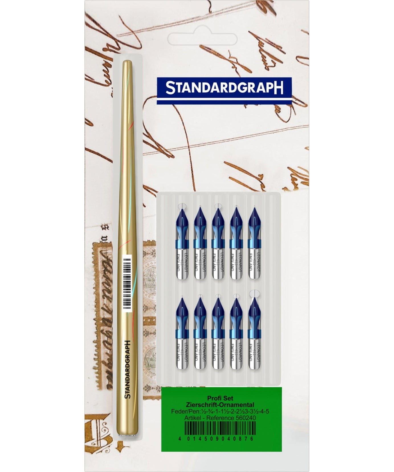 Acuarella - culori acrilice, accesorii papetarie, pensule, carioci si markere etc - Set caligrafie ornamental Standardgraph Profi din categoria , perfect pentru birou si organizare eficienta, alegere inspirata pentru papetarie moderna