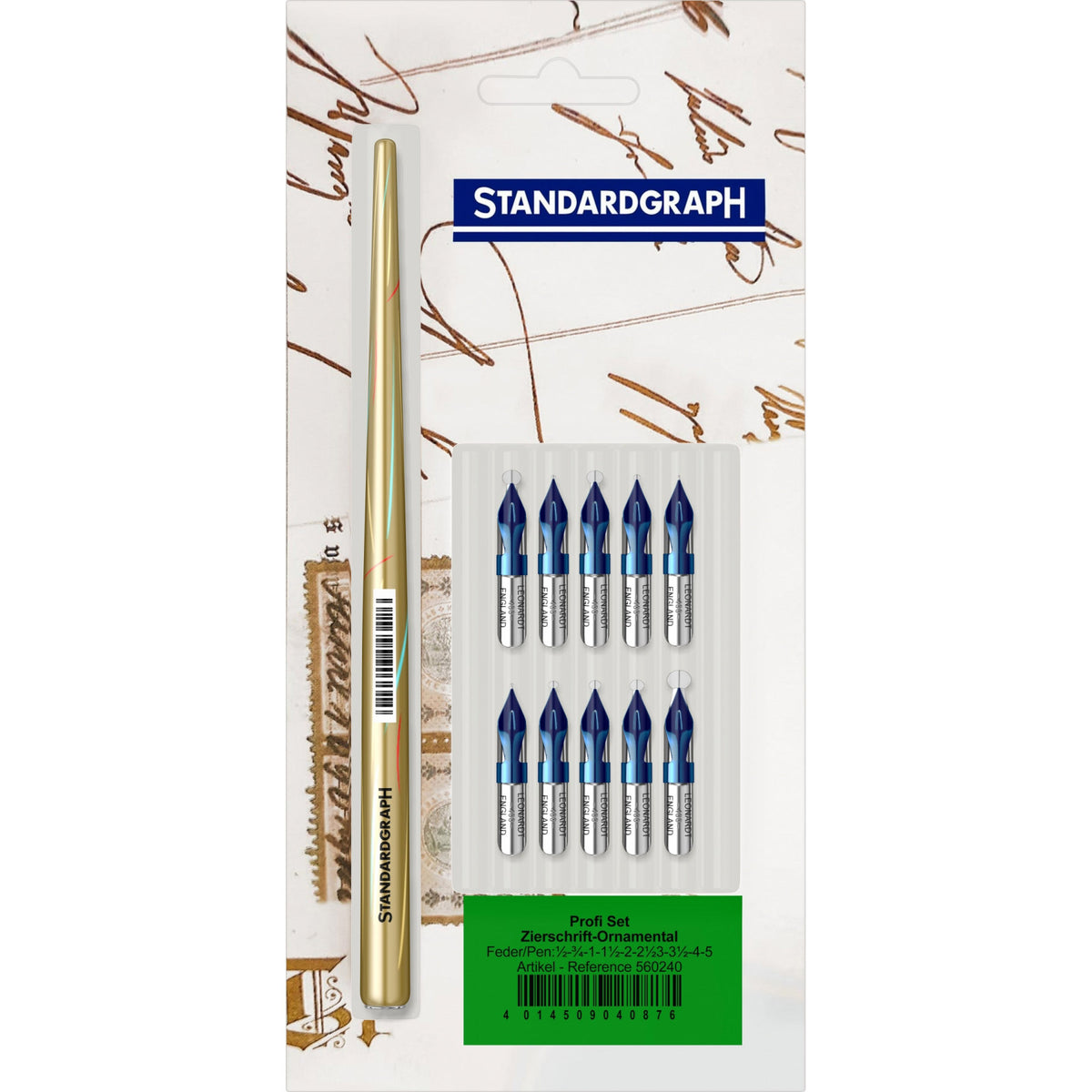 Acuarella - culori acrilice, accesorii papetarie, pensule, carioci si markere etc - Set caligrafie ornamental Standardgraph Profi din categoria , perfect pentru birou si organizare eficienta, alegere inspirata pentru papetarie moderna