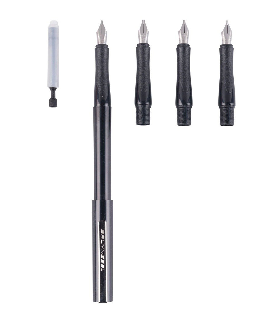 Set stilou caligrafie capete schimb Bruynzeel