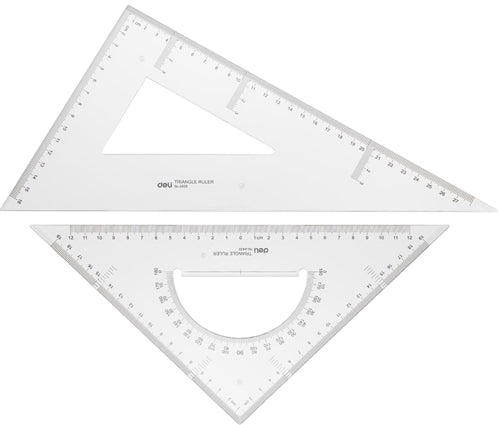 Set 2 echere de 28cm transparente Deli