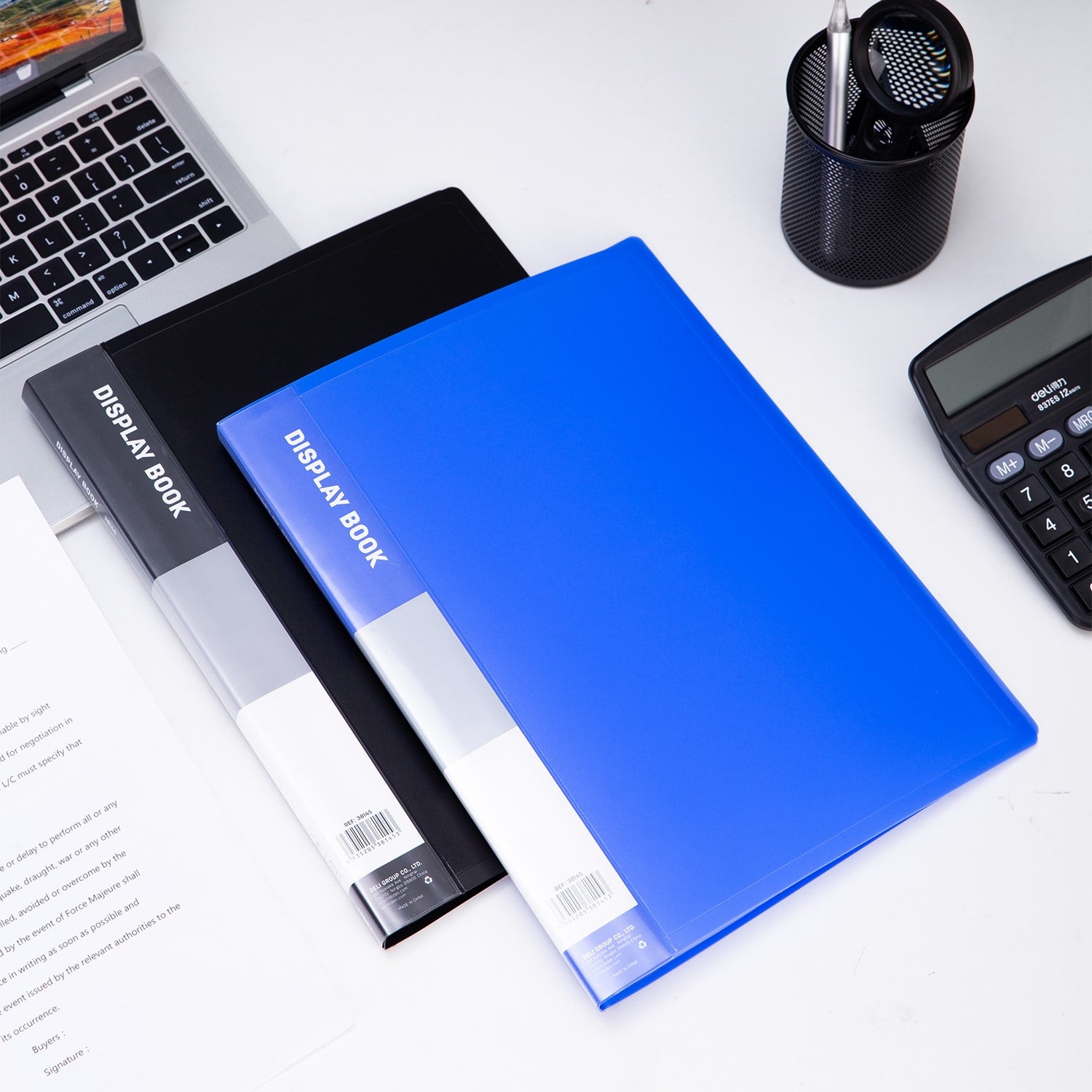 Mapa de prezentare A4 cu 30 folii si coperta rigida Deli