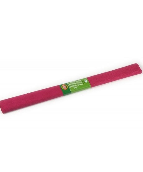 Hârtie creponată Koh-I-Noor roșu carmin K9755-30 – hârtie decorativă elastică, ideală pentru proiecte DIY, flori din hârtie, ambalaje și decorațiuni handmade. Material rezistent și colorat intens, perfect pentru artă, școală și papetărie creativă. Hârtie creponată roșie pentru craft, hobby și decor artistic.