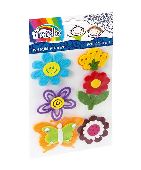 ACCESORII CREATIE FETRU STICKER FLORI SI FLUTURI