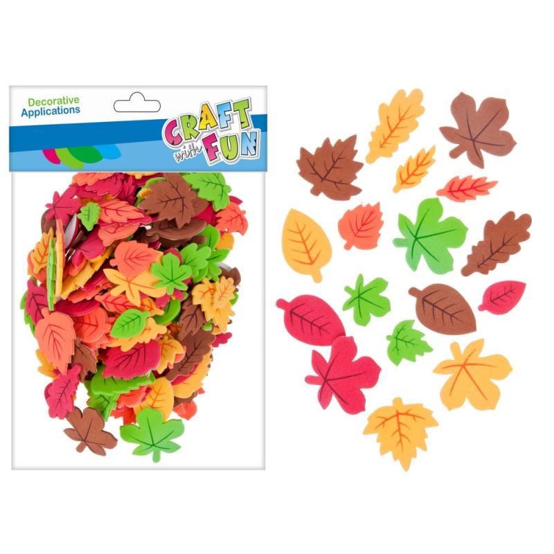 Acuarella - culori acrilice, accesorii papetarie, pensule, carioci si markere etc - ACCESORII CREATIE HARTIE GUMATA AUTOADEZIVA FRUNZE 180 BUC din categoria , recomandat pentru desen si activitati creative, pret avantajos in magazin online