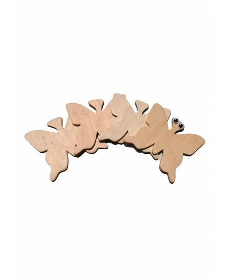 ACCESORII CREATIE LEMN FLUTURI 4 BUC