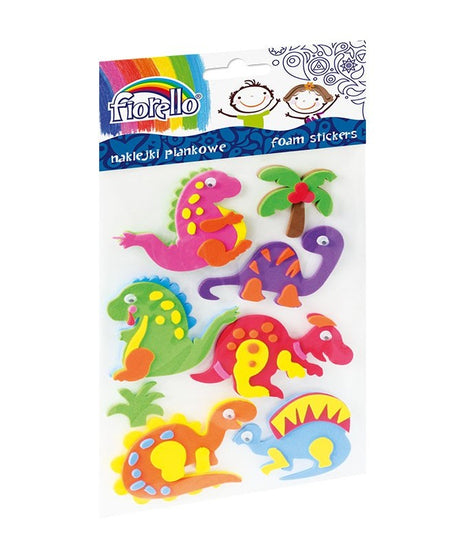 ACCESORII CREATIE STICKER GUMAT 8 DINOZAURI