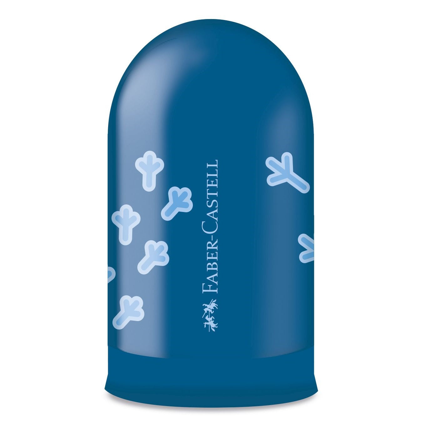 Ascutitoare simpla cu container amprente modele asortate Faber-Castell