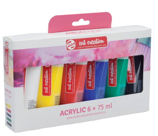Seturi culori acrilice Art Creation 75ml x 12 -  din categoria , potrivit pentru uz profesional si hobby, alegere inspirata pentru papetarie moderna