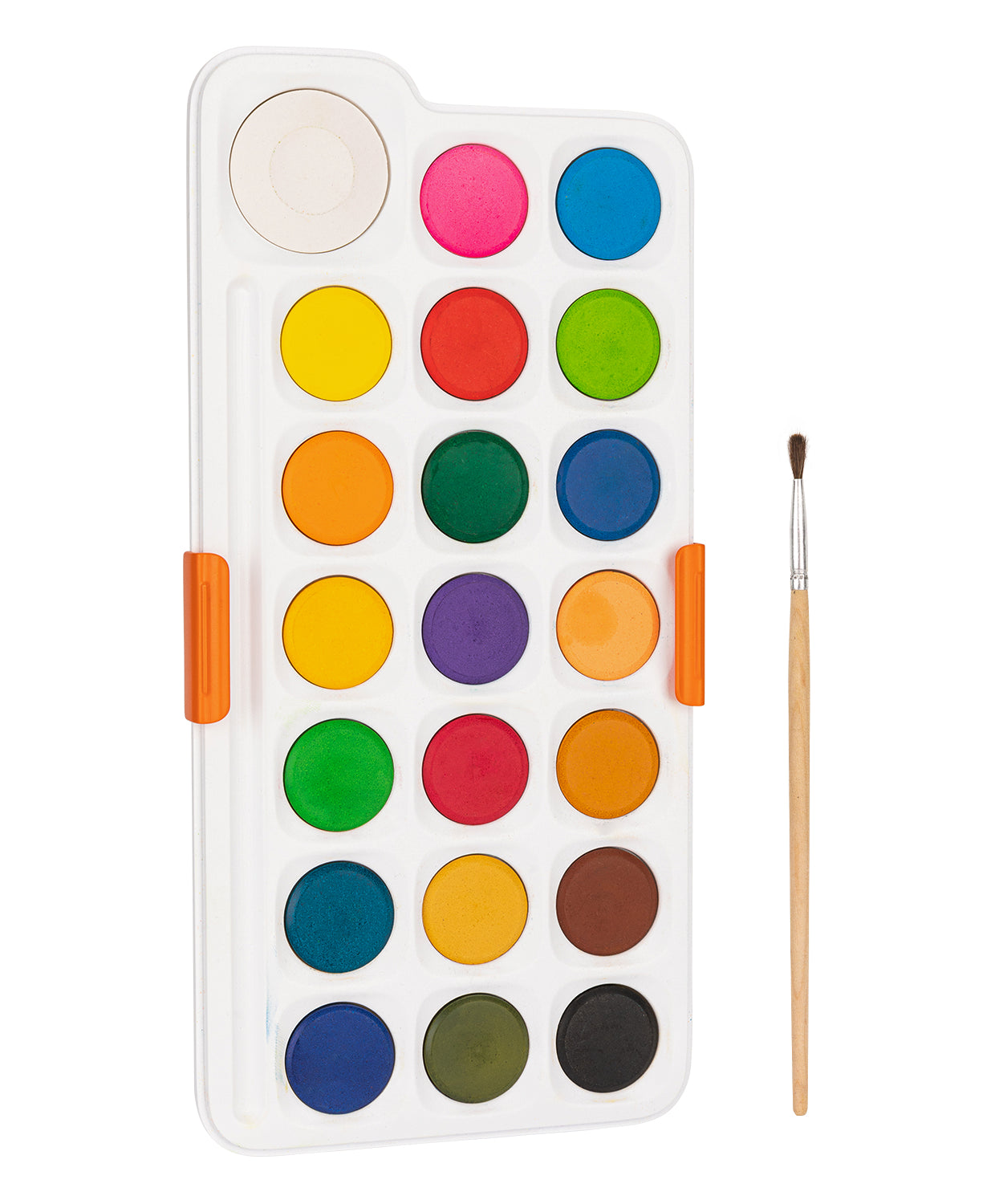 Set de acuarele Deli cu 21 culori vibrante, pensulă inclusă și tuburi de 28mm, ideal pentru pictură creativă, proiecte școlare sau hobby, culori intense și ușor de amestecat, potrivit pentru începători și artiști profesioniști, set complet pentru desen, pictură pe hârtie și proiecte artistice.