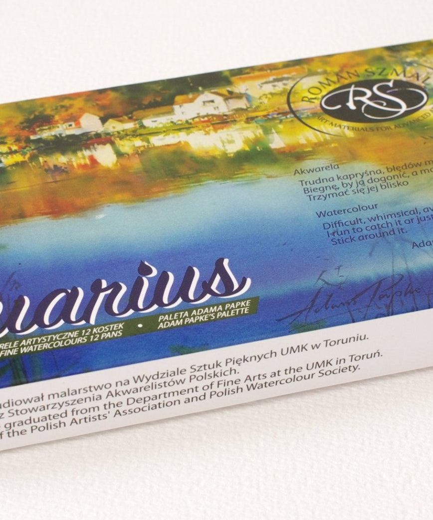 Acuarele Roman Szmal Adam Papke paleta set 12 culori
