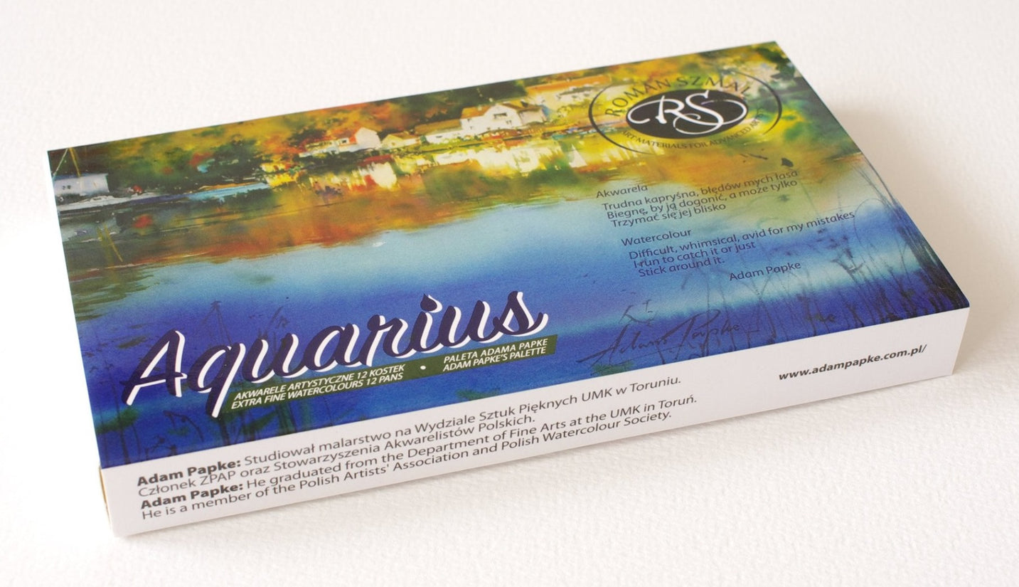 Acuarele Roman Szmal Adam Papke paleta set 12 culori