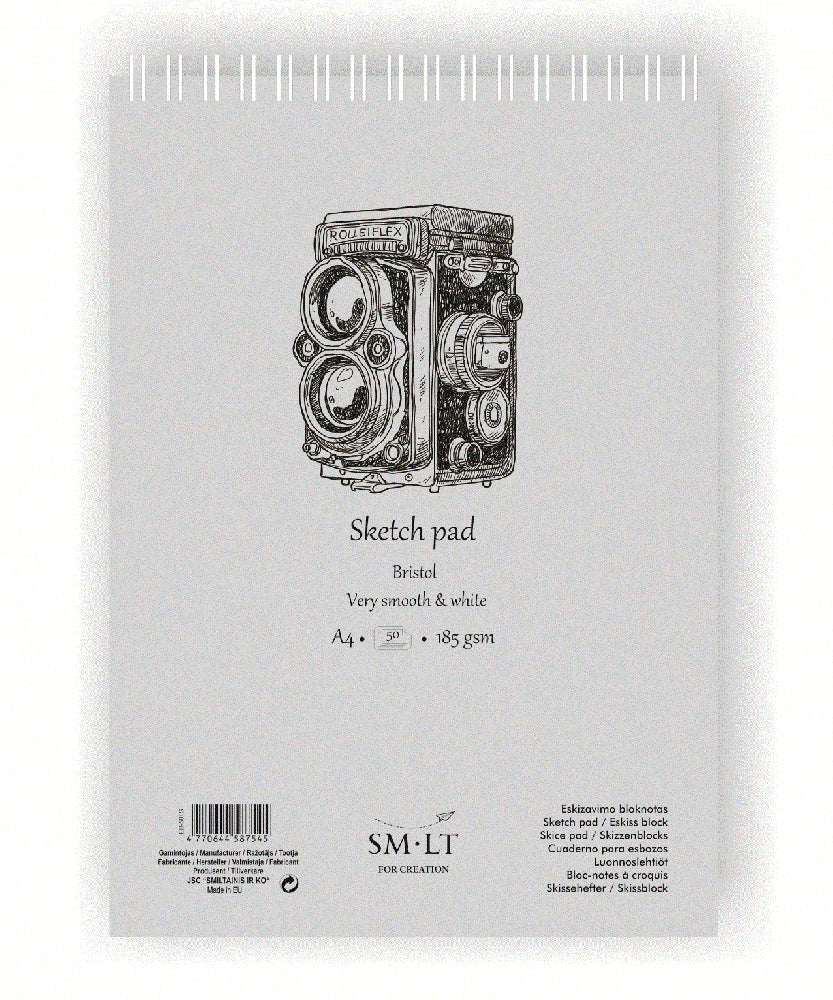Bloc desen Sketch block Authentic Bristol 50x185gr A4 -  din categoria , recomandat pentru desen si activitati creative, disponibil online cu livrare rapida