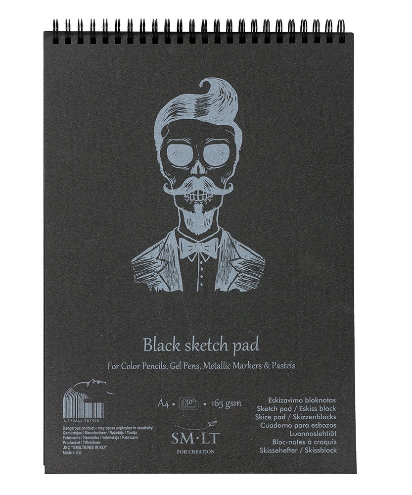 Acuarella - culori acrilice, accesorii papetarie, pensule, carioci si markere etc Bloc desen Sketch block Authentic Black 20x165gr A5 - Bloc desen Sketch Authentic Black 165gr din categoria Arts & Entertainment > Hobbies & Creative Arts > Arts & Crafts > Art & Crafting Materials > Art & Craft Paper > Drawing & Painting Paper, ideal pentru scoala si teme zilnice, calitate premium pentru rezultate excelente