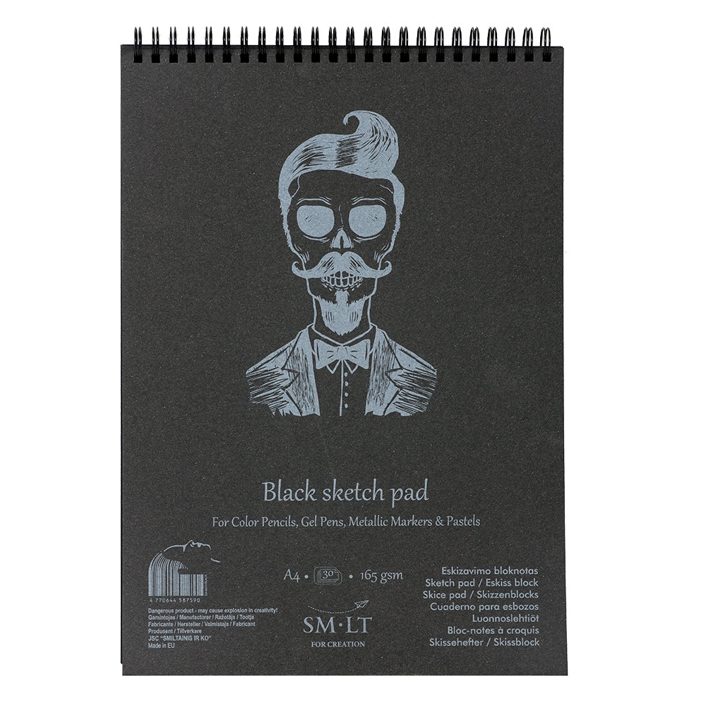 Acuarella - culori acrilice, accesorii papetarie, pensule, carioci si markere etc Bloc desen Sketch block Authentic Black 20x165gr A5 - Bloc desen Sketch Authentic Black 165gr din categoria Arts & Entertainment > Hobbies & Creative Arts > Arts & Crafts > Art & Crafting Materials > Art & Craft Paper > Drawing & Painting Paper, ideal pentru scoala si teme zilnice, calitate premium pentru rezultate excelente