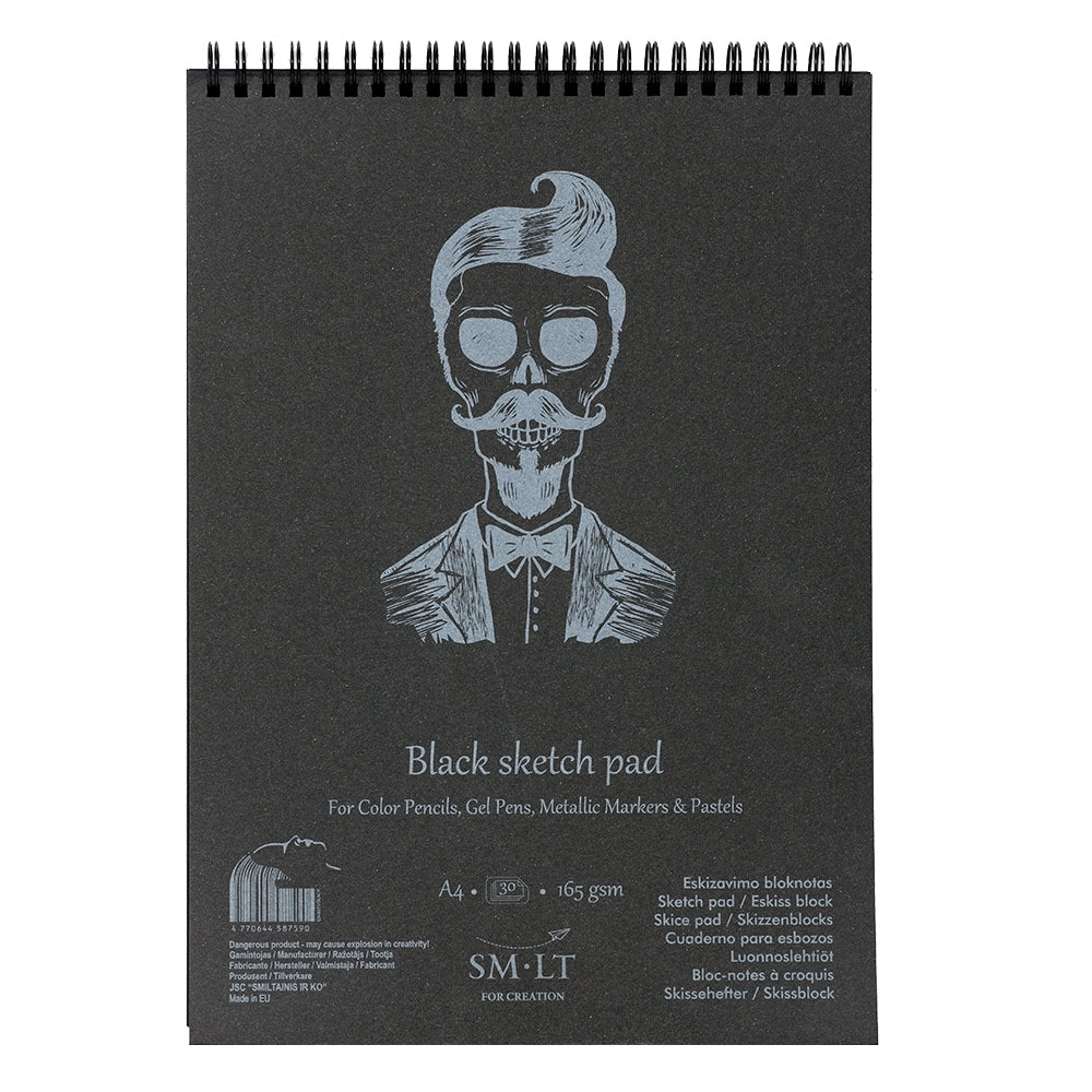 Bloc desen Sketch block Authentic Black 30x165gr A4 -  din categoria , excelent pentru proiecte artistice si craft, disponibil online cu livrare rapida