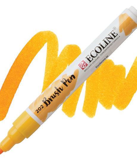 Carioci Ecoline Brush Pen - Chartreuse -  din categoria , ideal pentru scoala si teme zilnice, calitate premium pentru rezultate excelente